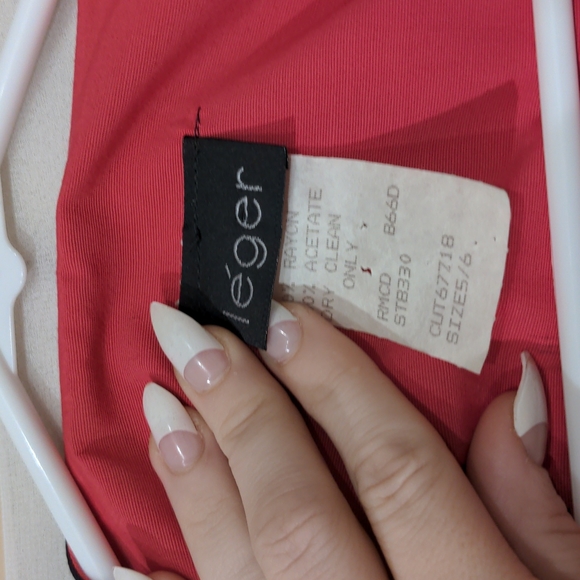 SZ 5/6 vintage 90s dress button front long sleeve sheath style with gold accents - Picture 5 of 8